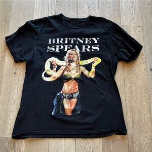 Britney Spears Official Merch Black T-Shirt Size L